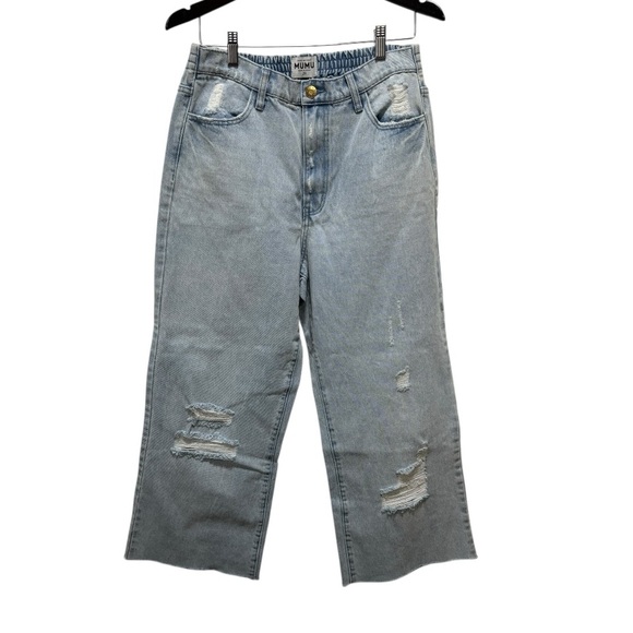 Show Me Your MuMu Distressed Baggy High Rise Jeans 29 - Picture 4 of 11